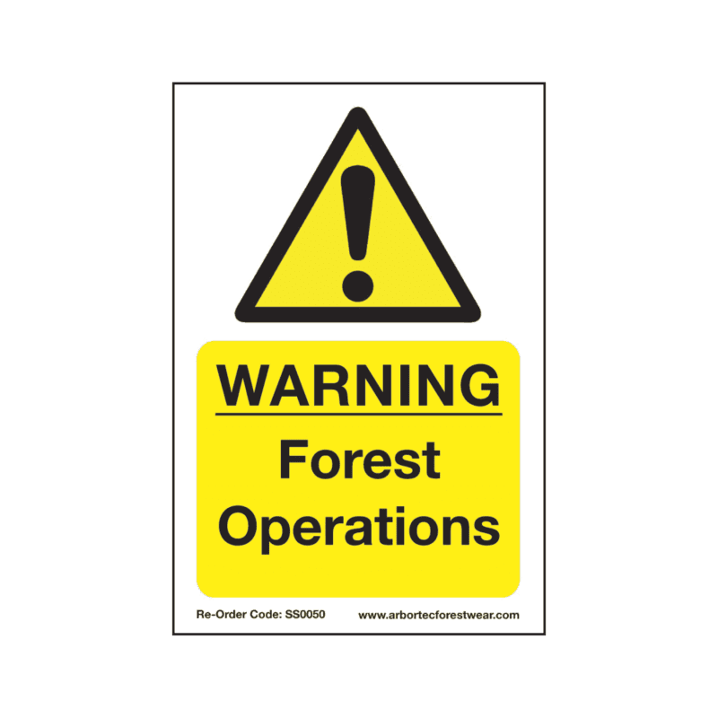 Forest Operations Sign